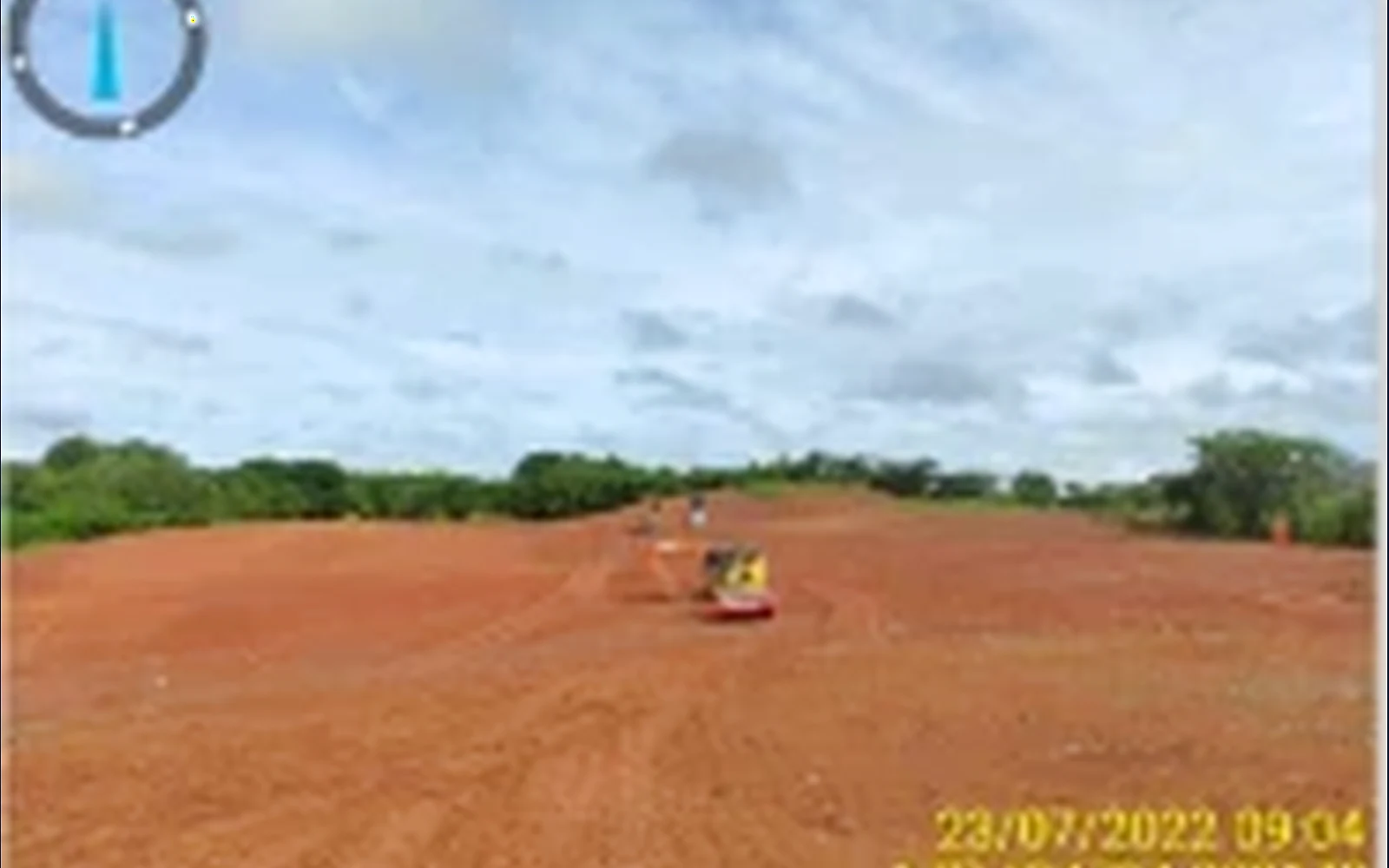 Movimiento de tierra en zona del proyecto