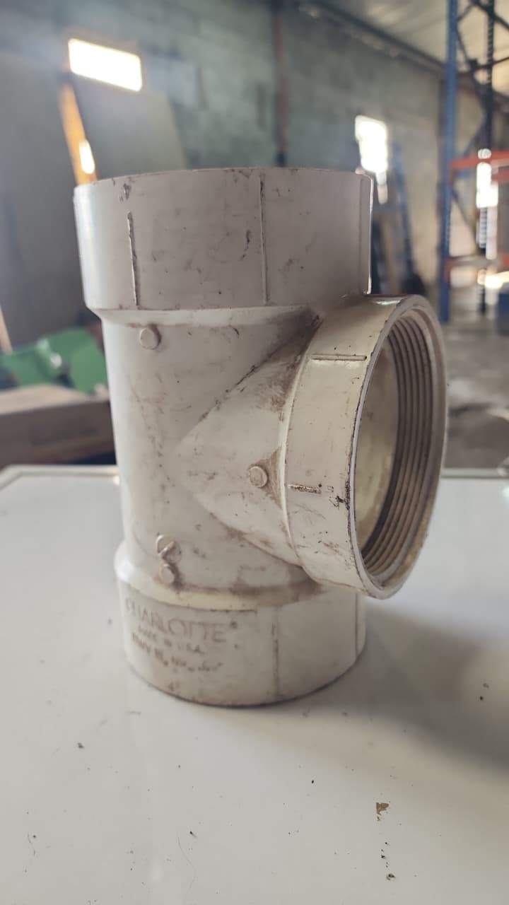 T sanitaria de PVC para DWV