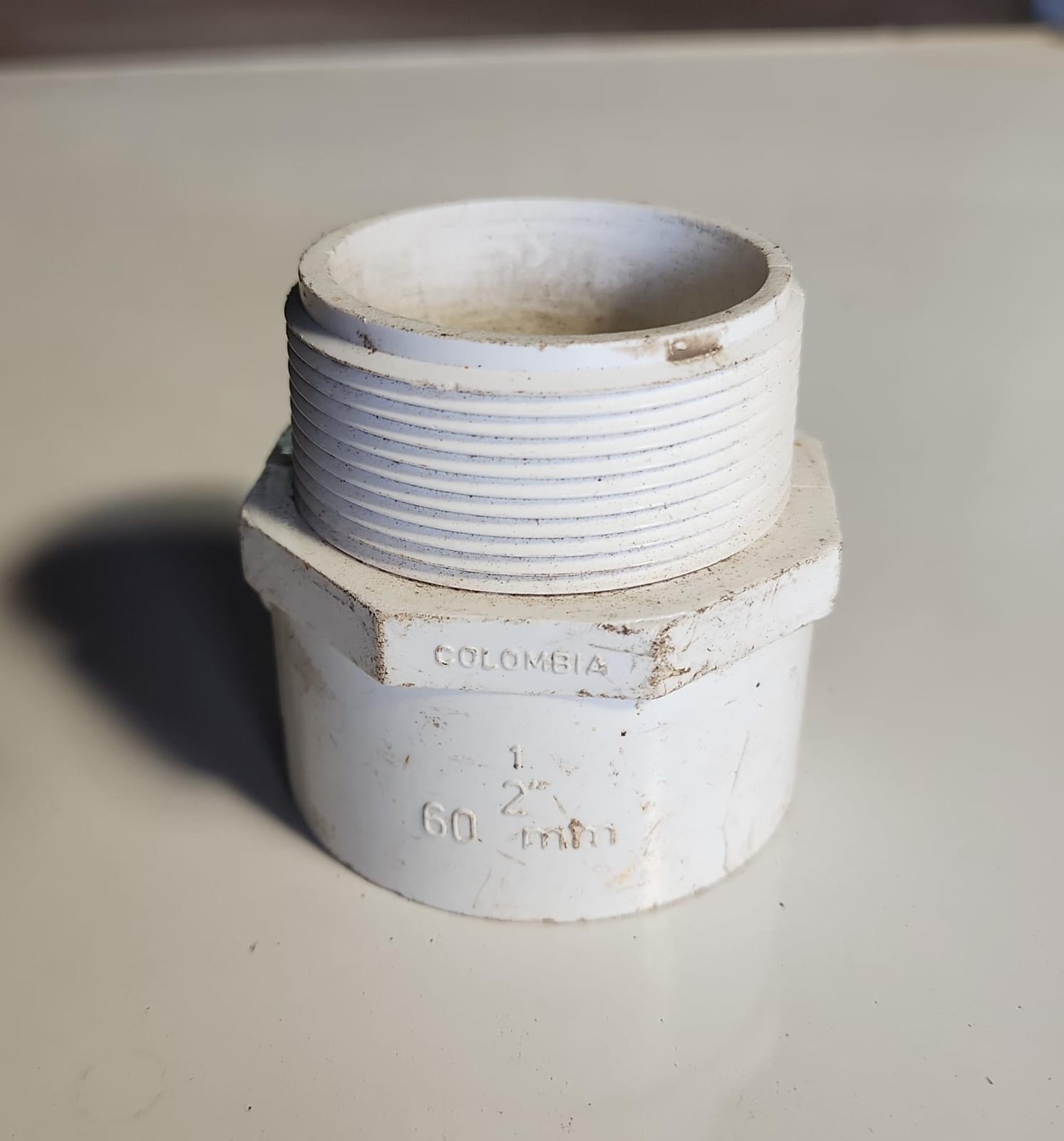 Adaptador macho de PVC 2 pulgadas con rosca externa