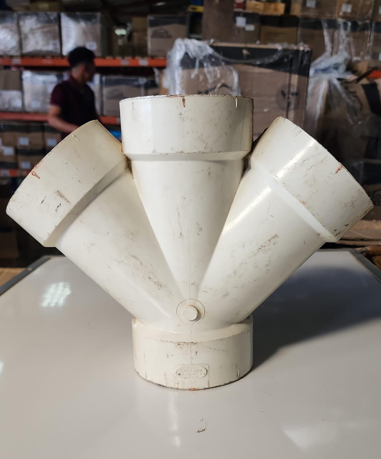 Doble yee sanitaria de PVC NIBCO DWV 2 pulgadas