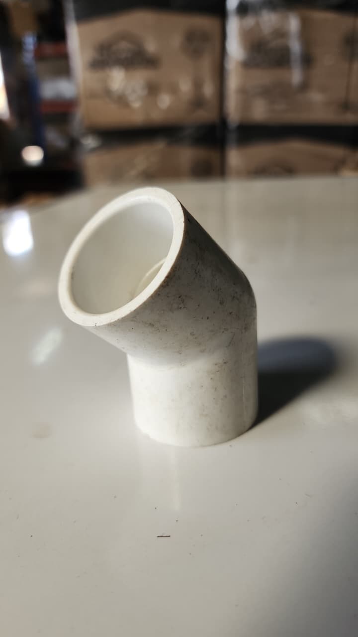 Codo de PVC 1 pulgada 45 grados