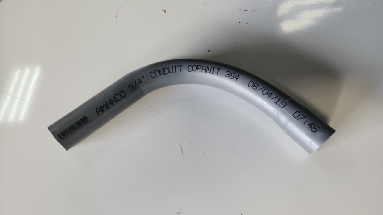 Codo de PVC gris 3/4 pulgadas Amanco