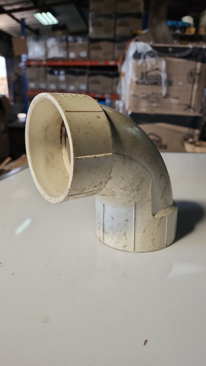 Codo de PVC 3 pulgadas Charlotte Pipe