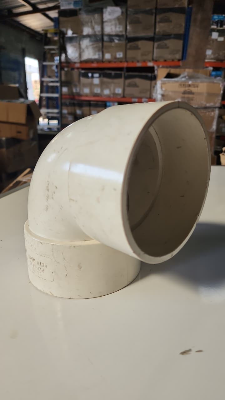 Codo de PVC 4 pulgadas 90 grados