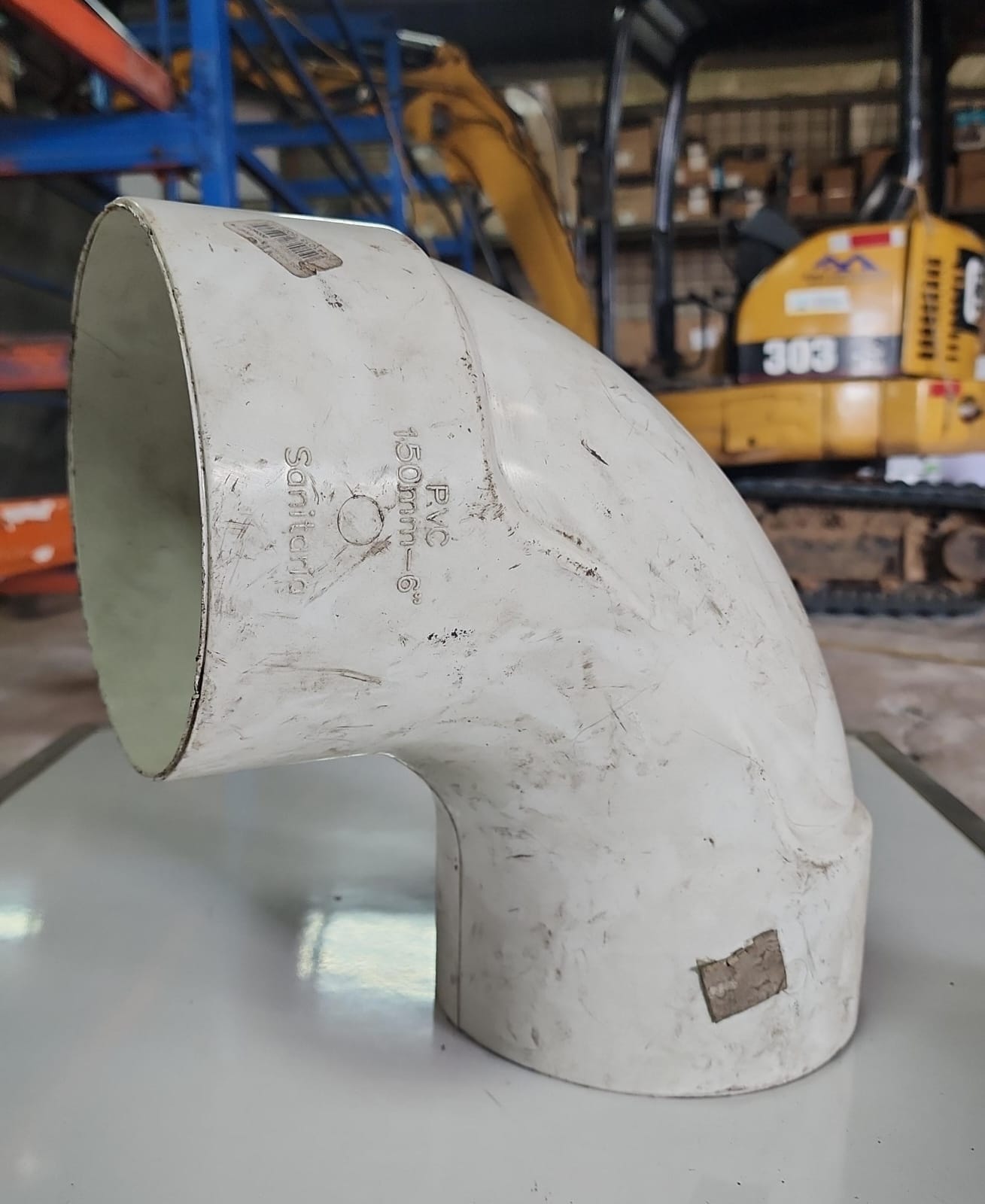 Codo de PVC 90 grados 150 mm 6 pulgadas Saniterh