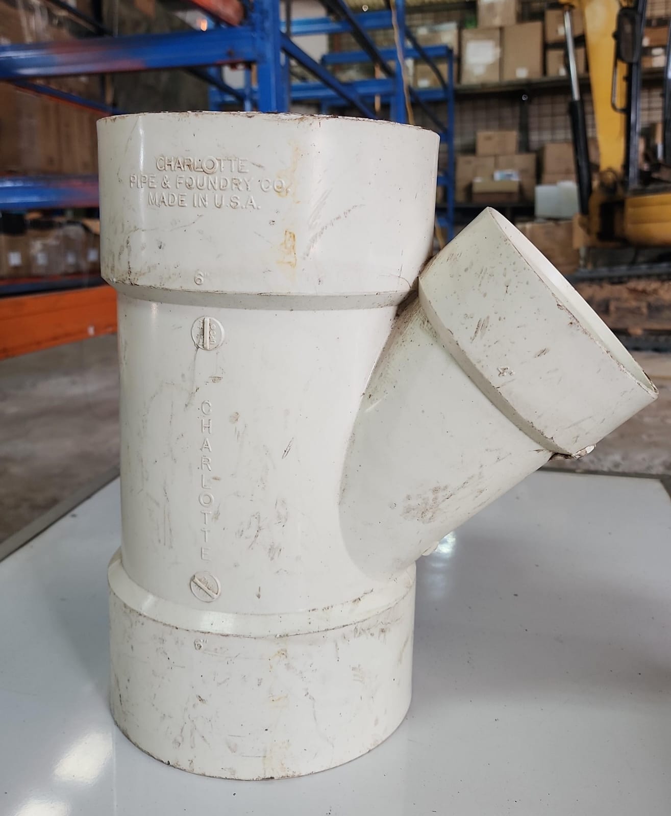 Yee sanitaria de PVC Charlotte Pipe Made in USA