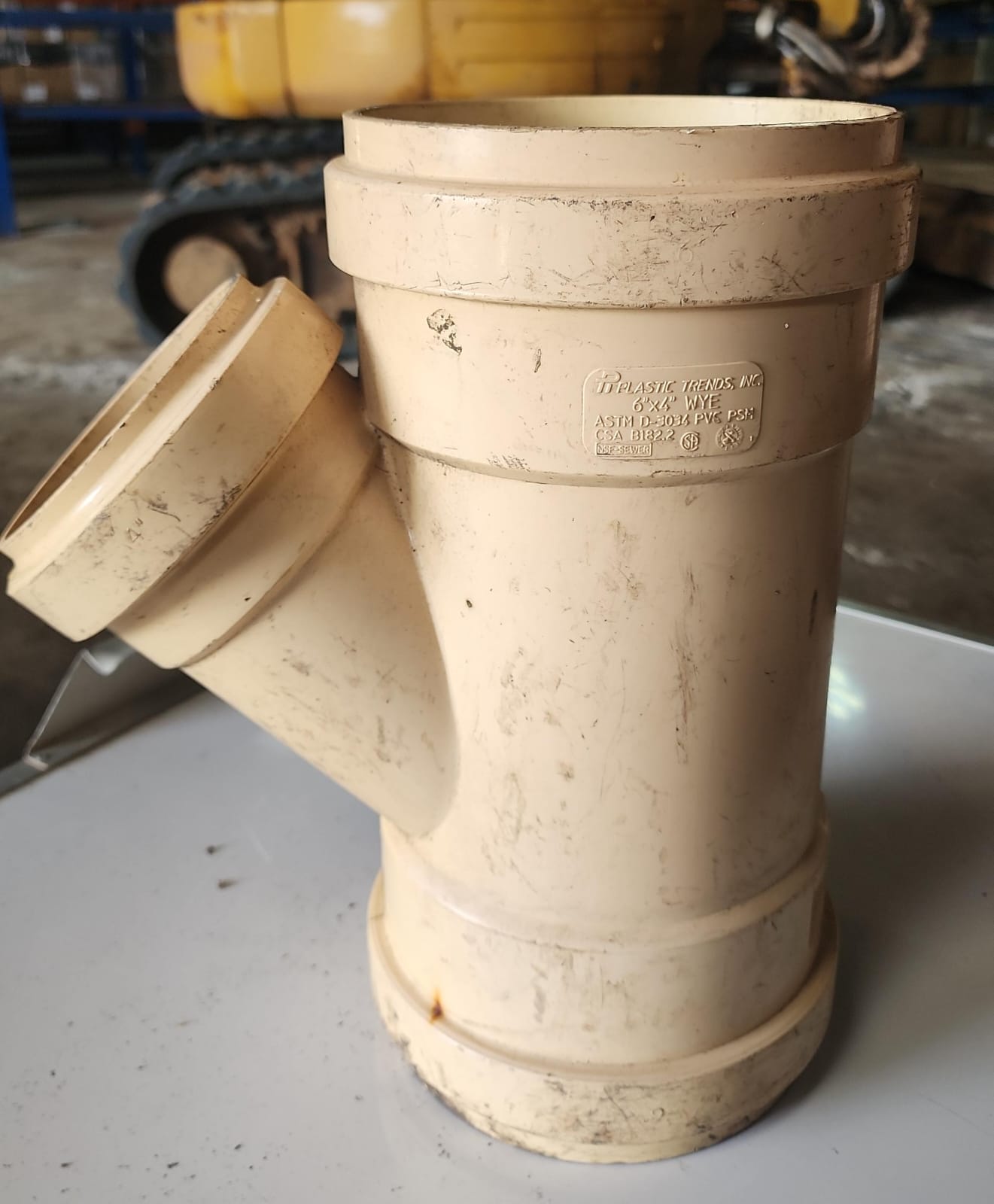 Conexión tipo Y de PVC